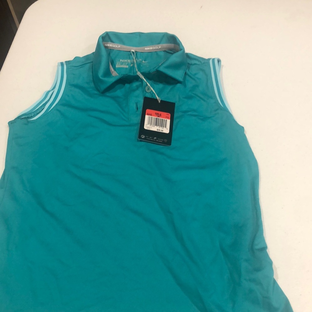 Nike Golf Girls 11-12 NWT Teal